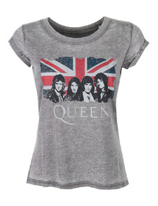 Camiseta mujer Queen - Vintage Union Jack - ROCK OFF - QUBO01LC
