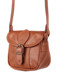 Glara Women's mini crossbody handbag made of genuine leather