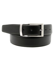 Cuero hombre cinturón Willsoor 7740 en negro color