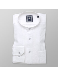 Willsoor Camisa slim fit con adición de lino (altura 176-182) 10944