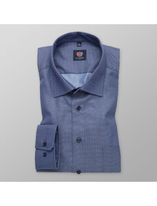 Willsoor Camisa slim fit para hombres en color azul 11668