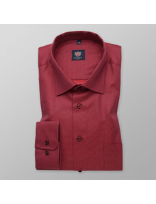 Willsoor Camisa Slim Fit para hombre en color rojo 11672