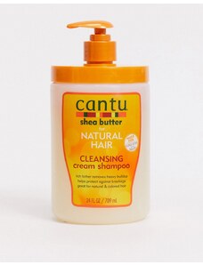 Champú en crema para el pelo natural con manteca de karité de Cantu - Tamaño de peluquería de 24 onzas líquidas-Sin color