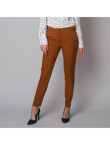Willsoor Pantalones formales para mujer color canela 12181