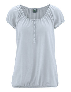 Glara Women's hemp t-shirt with buttons