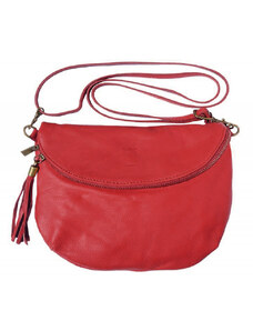 Glara Women's leather handbag with fringes