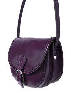 Glara Small semicircular handbag with buckle