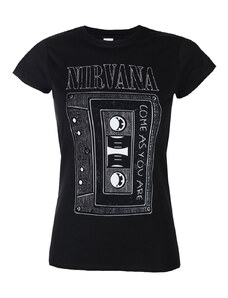 Camiseta para mujer Nirvana - As You Are Tape - ROCK OFF - NIRVTS09LB