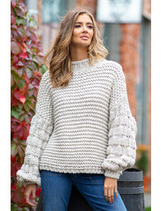 Glara Women's wool coarse knitted sweater