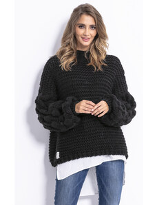 Glara Women's wool coarse knitted sweater