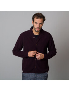 Willsoor Suéter de lana para hombres en color clarete 12113