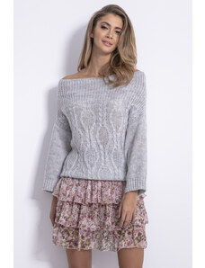 Glara Sweater with bare shoulders
