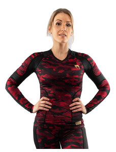 Camiseta para mujer de manga larga (térmica) VENUM - Defender - Rashguard - Negro / Rojo - VENUM-03827-100