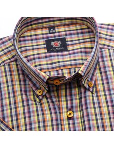 Willsoor Hombres Ajustado camisa Londres (altura 176-182) 6564 con color verificó una fórmula Cuidado facil