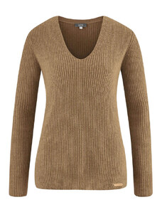 Glara Women's organic cotton sweater with wool