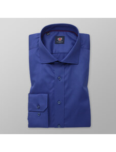 Willsoor Camisa Slim Fit Color Azul Para Hombre 12459