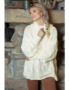 Glara Women's oversized sweater with wool