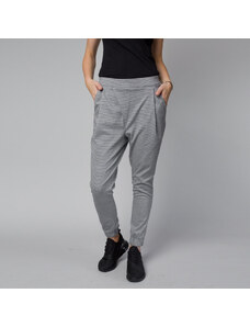 Willsoor Elegantes pantalones para mujer en color gris claro 12462