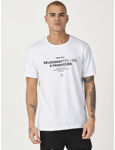 Camiseta de hombre blancos OZONEE MR/21516