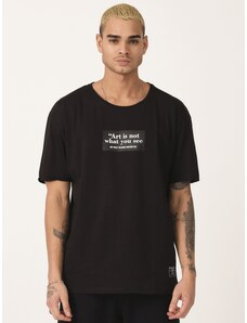 Camiseta de hombre negra OZONEE MR/21540