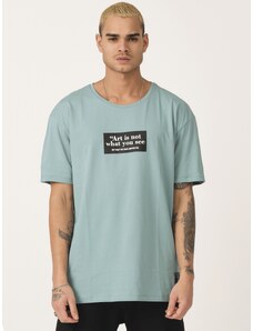 Camiseta de hombre menta OZONEE MR/21540