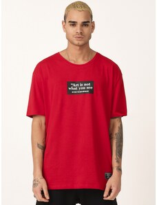 Camiseta de hombre rojo OZONEE MR/21540