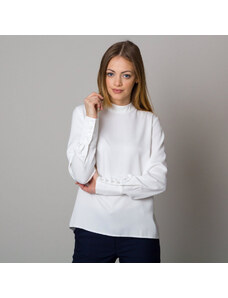 Willsoor Camisa blanca manga larga para mujeres 12531