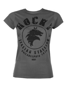 Camiseta mujer Rocky - Italian Stallion - Gris oscuro - HYBRIS - MGM-5-ROCK007-H14-3-AZ