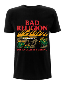 NNM Camiseta para hombre Bad Religion - Burning Black - RTBADTSBBUR
