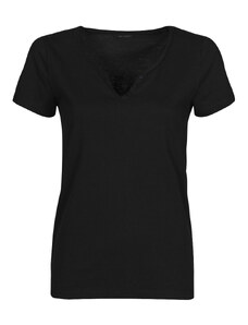 Camisetas, tops Mujer  IKKS Camiseta negra manga larga canalé
