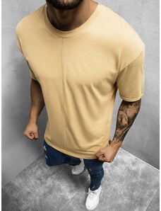 Camiseta de hombre beige OZONEE MR/21576Z