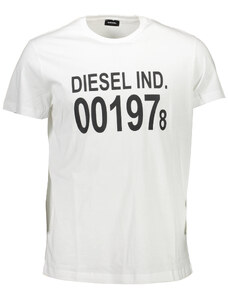 Camiseta Diesel Manga Corta Hombre Blanco