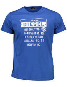 Camiseta Diesel Manga Corta Hombre Azul