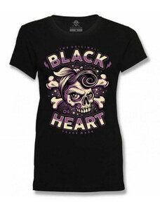 Camiseta para mujer BLACK HEART - BETTY RIZO - NEGRO - 8480