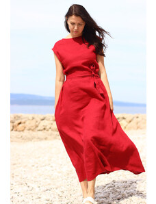 Two side linen maxi dress Lotika Premium collection
