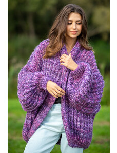 Glara Oversized women's wool cardigan