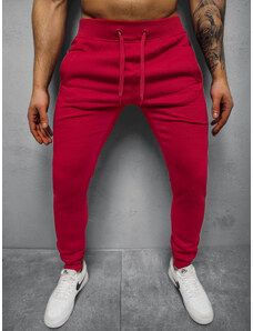 Pantalón de chándal de hombre rojo oscuro OZONEE JS/XW01/59