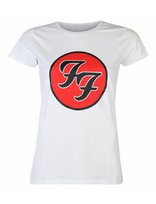 Camiseta para mujer Foo Fighters - Logo BLANCO - ROCK OFF - FOOTS04LW