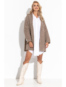 Glara Knitted loose cardigan with wool and alpaca