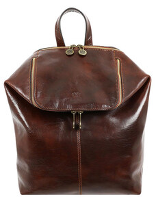Glara Large Urban Leather Backpack Premium