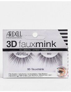 Pestañas postizas 3D Faux Mink 862 de Ardell-Negro