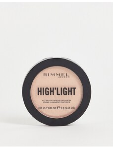 Rimmel London Iluminador en polvo High'light de Rimmel: Tono 002 Candlelit-Marrón