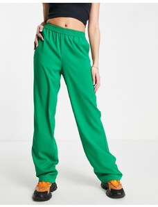 Pantalones dad verde luminoso de sastre Poppy de JJXX