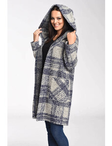 Glara Thin wool coat with hood
