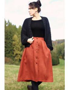 Glara Skirt Czech design 100% linen