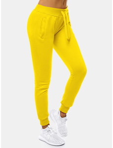 Pantalón de chándal para mujer amarillo OZONEE JS/CK01
