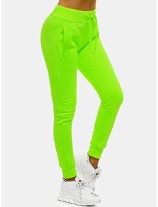 Pantalón de chándal para mujer neón verde OZONEE JS/CK01/31