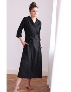100% linen wrap dress Lotika excellent quality