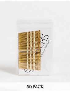 Pack de 50 horquillas para el pelo de tono rubio de Easilocks-Sin color