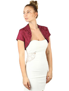 Glara Women's lace bolero short sleeves